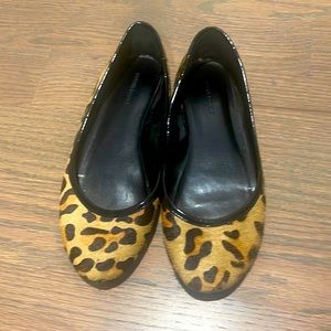 Leopard ballerina flats size 38